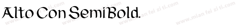 Alto Con SemiBold字体转换